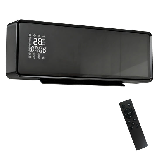 2000W Ceramic Electric Heater with Fan, Adjustable Thermostat, Wall Mounted