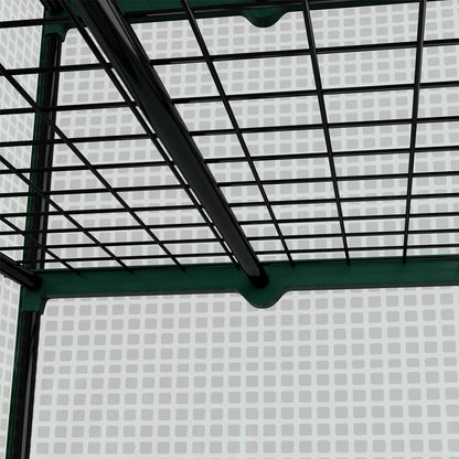 Four-Tier Mini Greenhouse, with Reinforced Plastic Cover