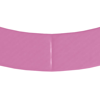 8FT Trampoline Spring Cover, Plastic Trampoline Pad Replacement with Elastic Cord, Waterproof, UV Resistant and Tear-Resistant, No Holes for Pole, Pink