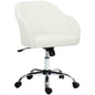 46-56 cm Velvet-feel Office Chair - Cream