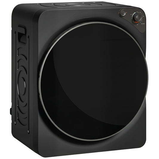 5kg Vented Tumble Dryer, 1000W Compact Tumble Dryer with 5 Drying Modes, Stainless Steel Tub
