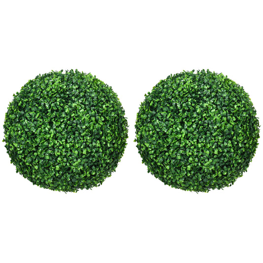 Set of Two Artificial Boxwood Balls Plants