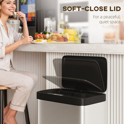 45L Stainless Steel Sensor Bin