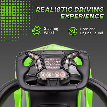 Kids 3-In-1 Lamborghini Ride-On and Stroller, with Horn