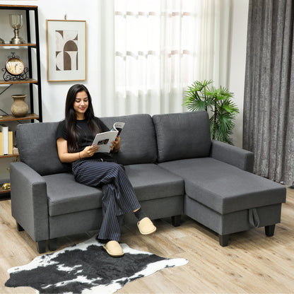 Three-Seater Storage Sofa Bed