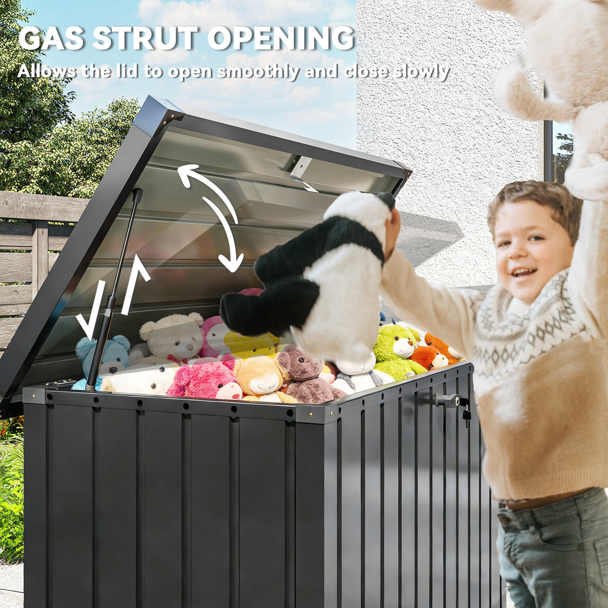 400L Galvanised Steel Garden Storage Box