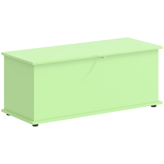 114L Large Storage Chest, Green Bench Trunk with Safety Hinge for Bedroom, Living Room & Entryway