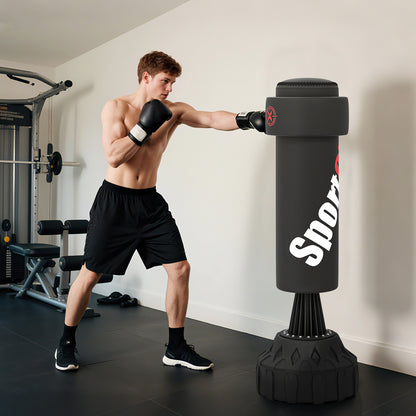 6ft Heavy Boxing Bag with Stand and Suction Cup Base