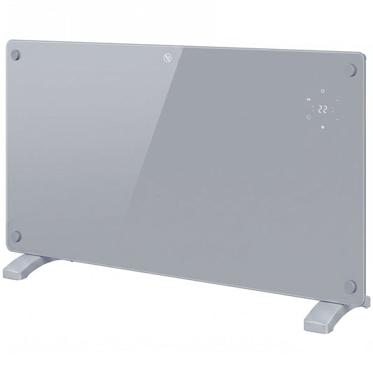 1500W Smart Panel Heater Wall Mounted & Freestanding, Electric Heater with Weekly Timer, Open Window & Anti-Frost, Grey