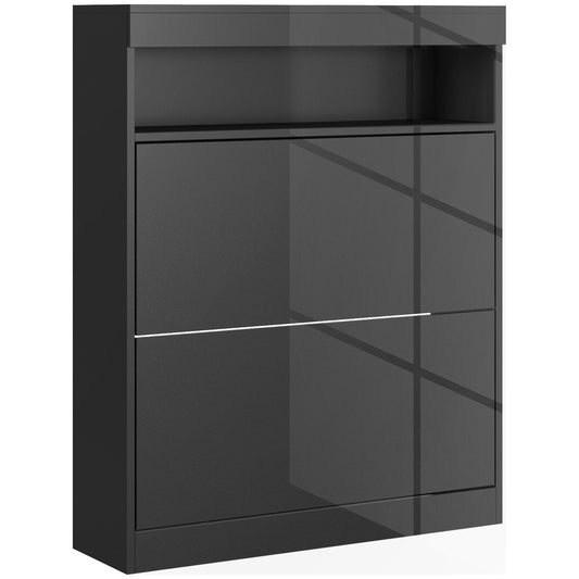 16 Shoe Pair Storage Cabinet, with Flip Doors