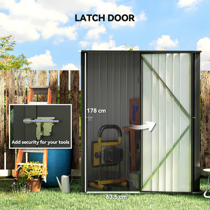 5.3 x 3.1ft Corrugated Steel Garden Shed