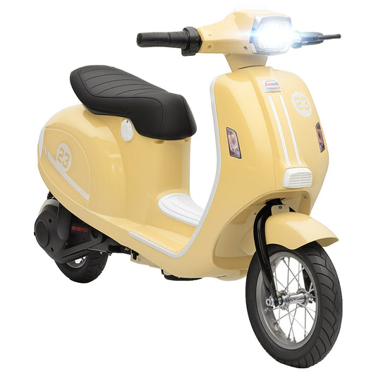 24V Kids Electric Motorbike, Ride on Motorcycle with Manual Throttle, Brakes and LED Lights for Ages 8-12 Years