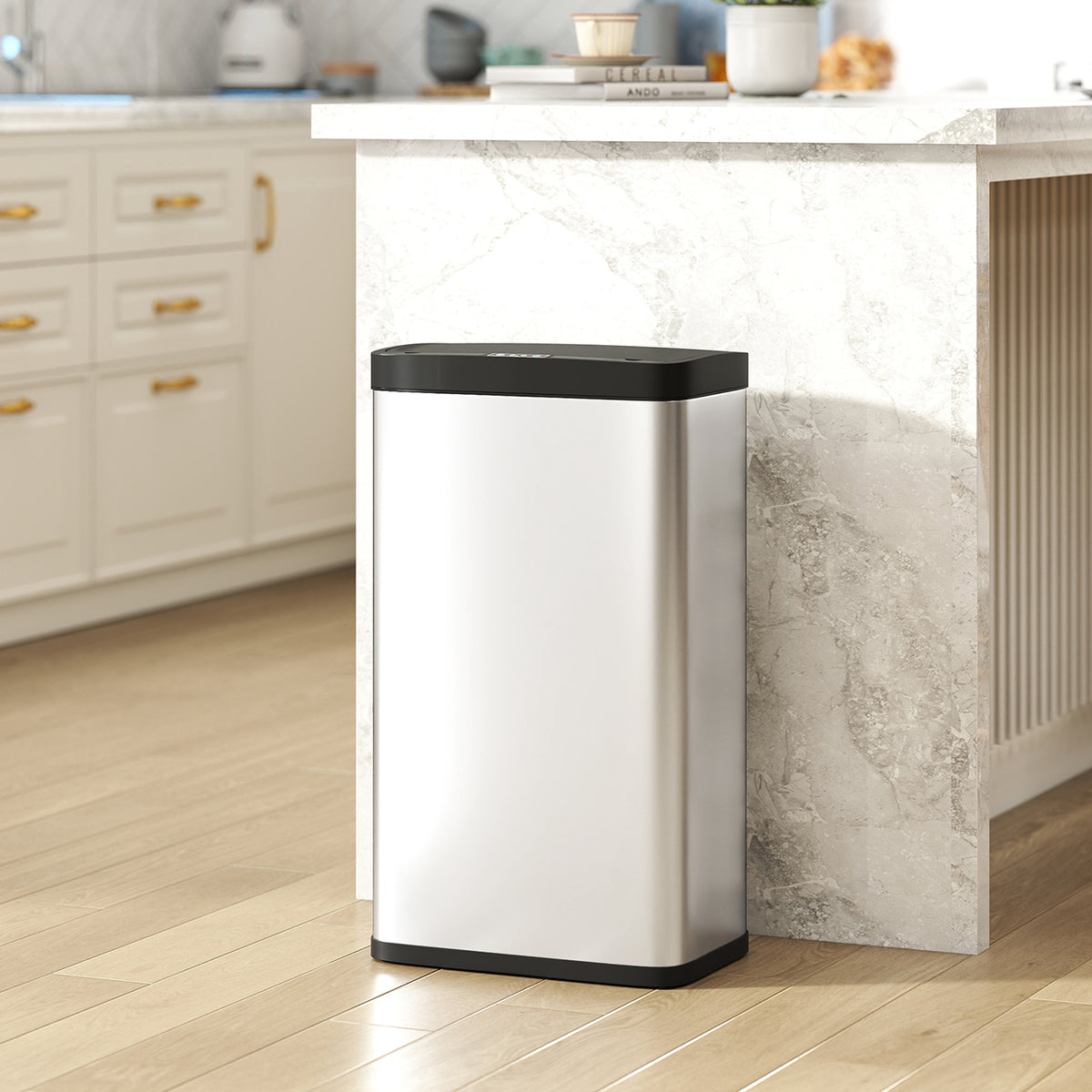 45L Stainless Steel Sensor Bin