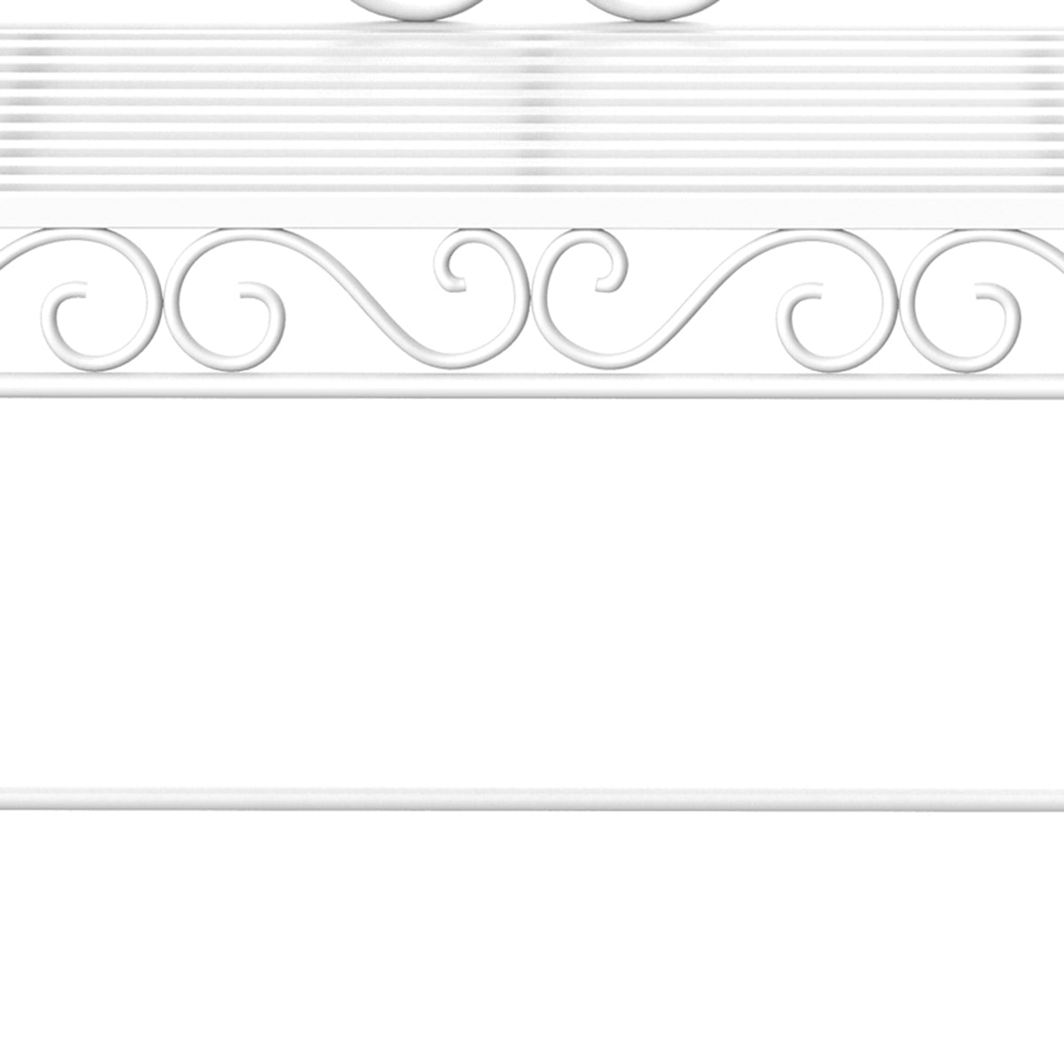 Heavy-Duty Garden Bench-White