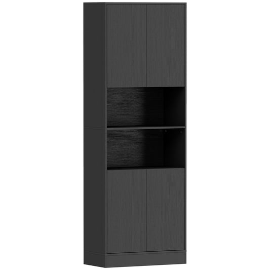 170 cm Kitchen Pantry Cabinet, Freestanding Storage Cabinet with Soft-Close Hinges