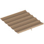Retractable Pergola Cover, 2.55 x 2.5 m Replacement Canopy Fabric for 3 x 3 m Frame, Roof Top Only, Tan