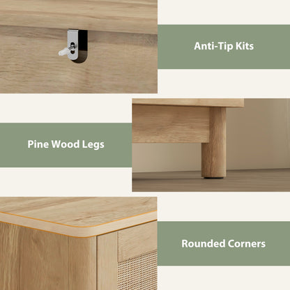 40 cm Drawer Chest of Drawers with 3 Drawer - Oak