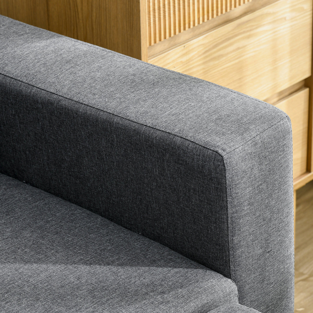 3 Seater Sofa Bed with Storage, Dark Grey