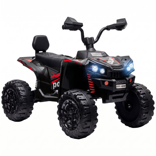 24V 2 Seater Electric Quad Bike for Kids, Ride On Car ATV Toy w/ Forward Backward, for Boys Girls 3-8 Years