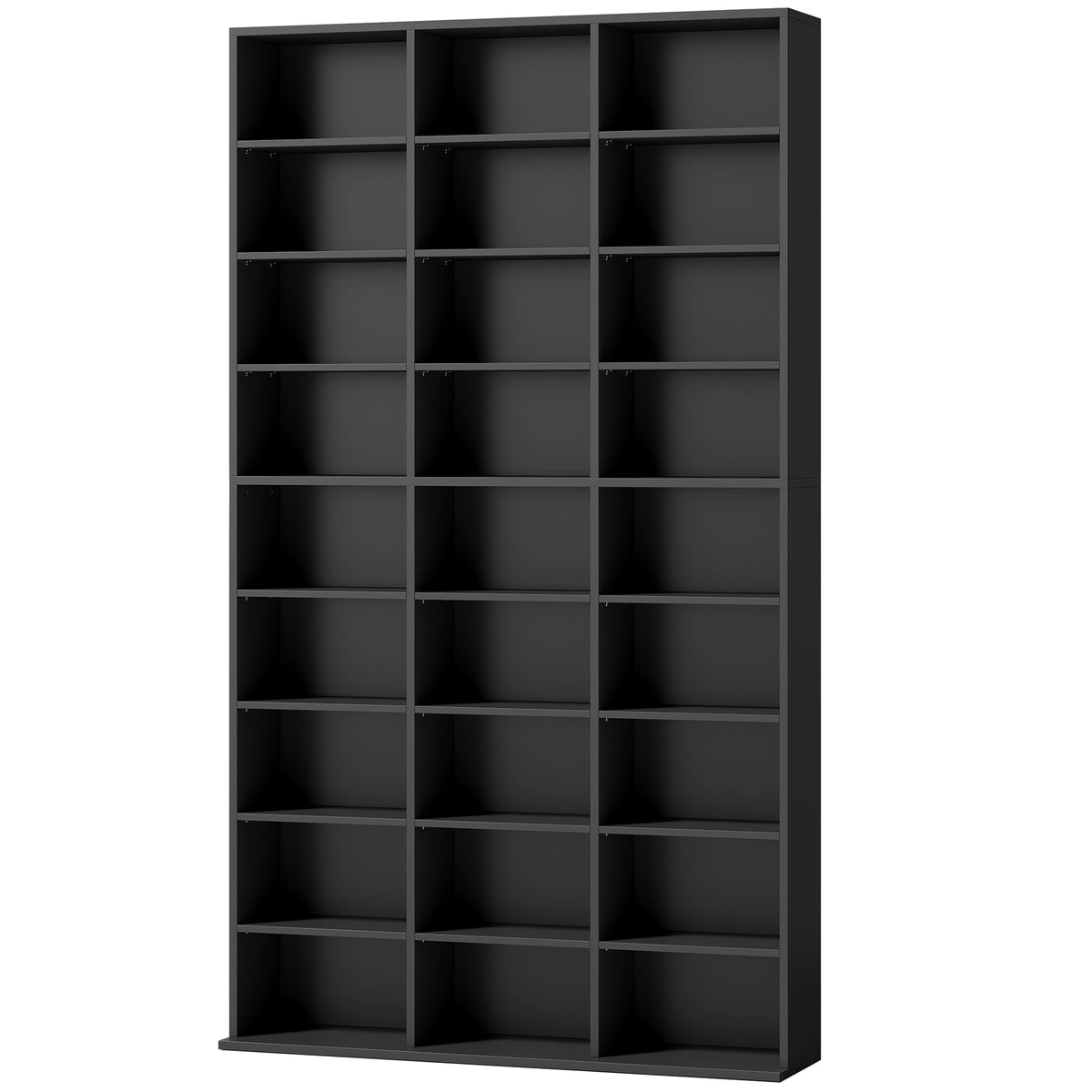 835 CD/500 DVD Storage Unit, Blu-ray Media Storage Shelf with 27 Compartments and 21 Adjustable Shelves