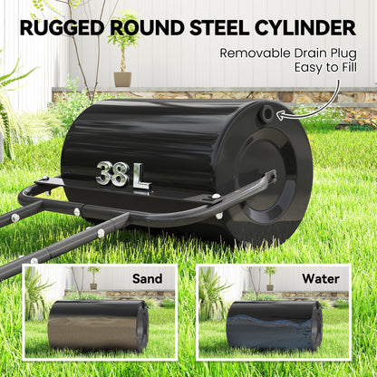 38L Fillable Cylinder Steel Lawn Roller