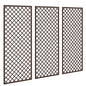 Garden Trellis, Decorative Trellis Panels for Climbing Outdoor Plants, Natural Wood Finish