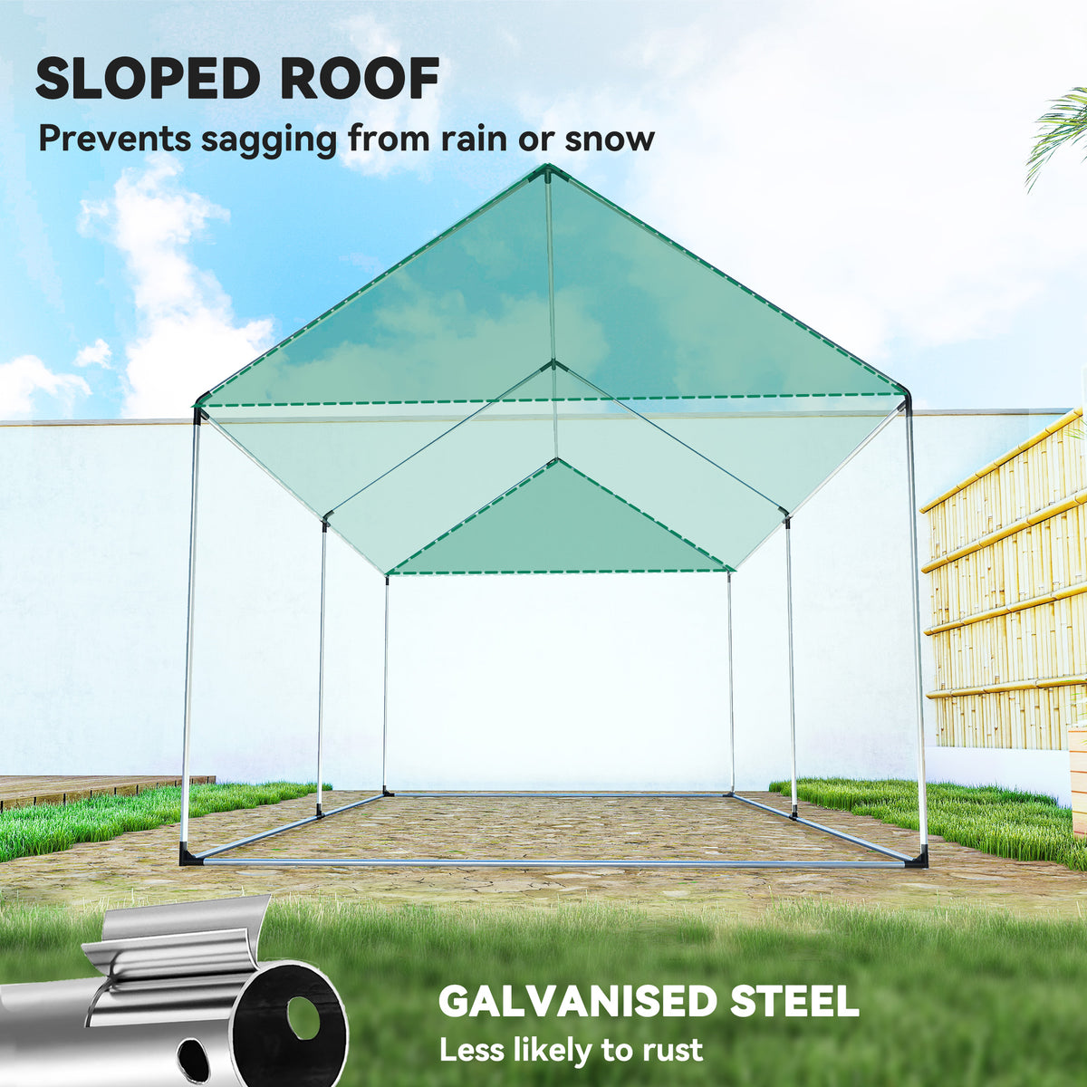 Polyethylene Walk-in Polytunnel Greenhouse, 2 x 3(m)