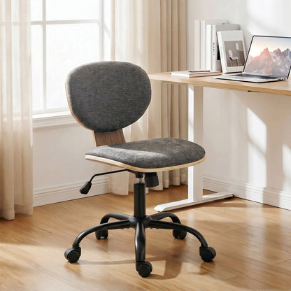 Home Office Desk Chair Rocking Function Ergonomic Swivel Chair with PU Wheels