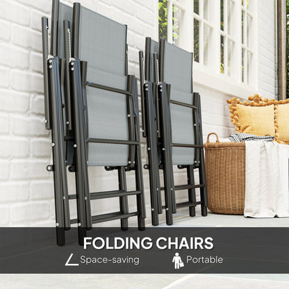 Five-Piece Steel Frame Patio Set