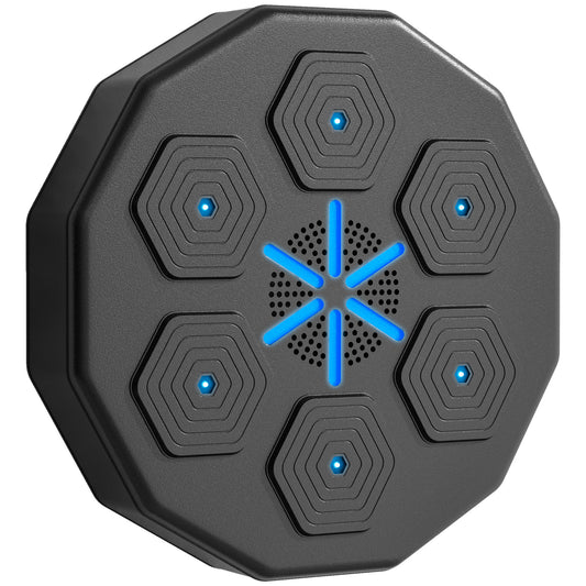 Music Boxing Machine with Bluetooth Connection and LED Light Smart, Wall Mounted for Punching Beat Boxing Training