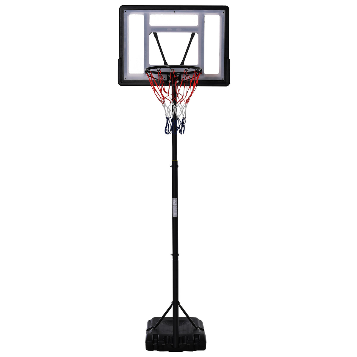 1.55-2.1m Basketball Hoop and Stand w/ Fillable Base, Wheels