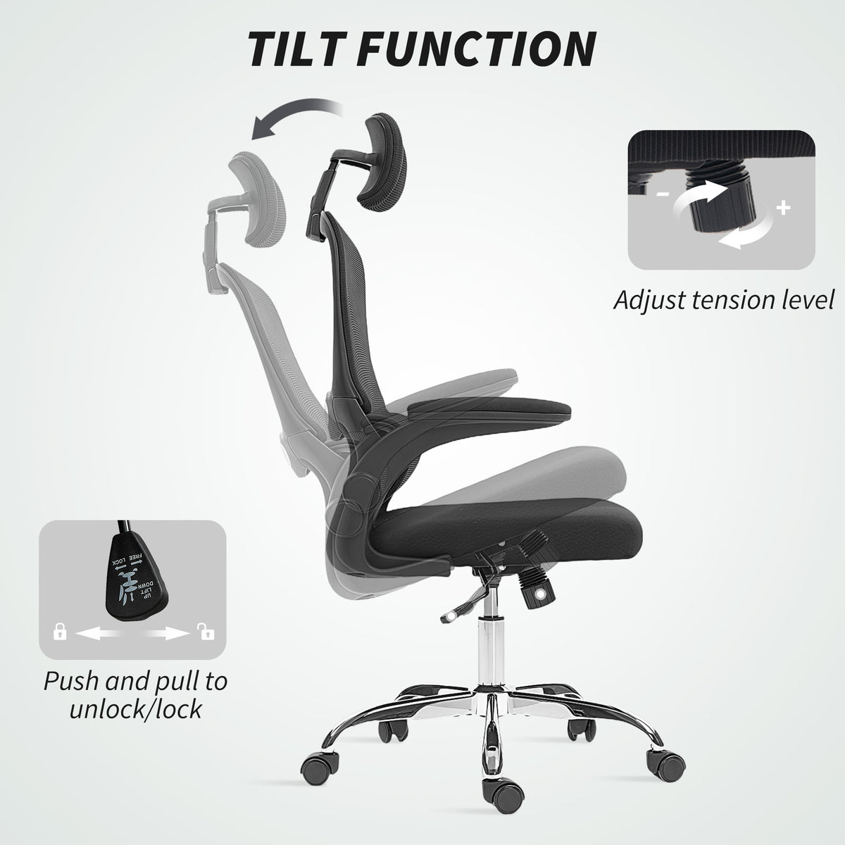 Mesh Back Office Chair, with Lumbar Support