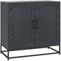 Modern Sideboard, Freestanding Sideboard Storage Cabinet with Adjustable Shelf and 2 Doors for Living Room, Black
