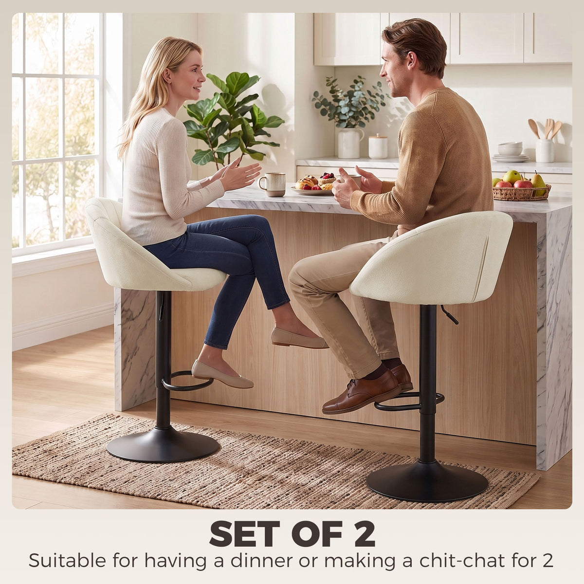 Stool counter backs