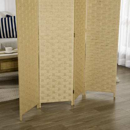 Wave Fibre Freestanding Folding Privacy Screen Panels, Room Divider