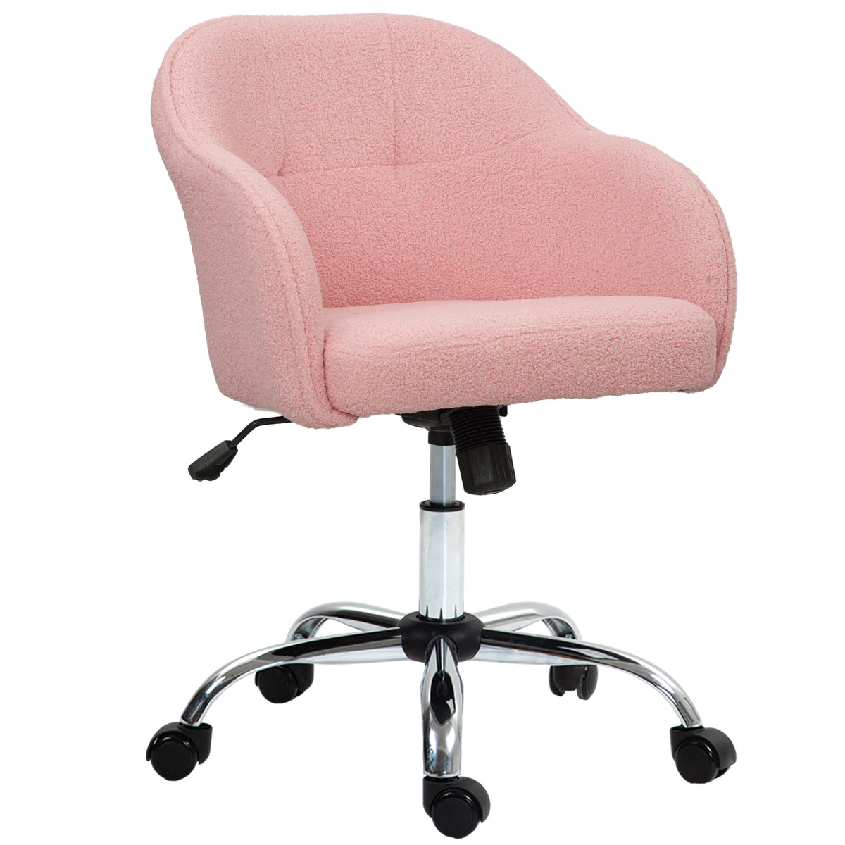 46-56 cm Teddy Fleece Office Chair - Pink