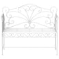 Heavy-Duty Garden Bench-White