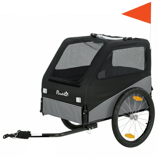 Dog Bike Trailer, Dog Cart Bicycle Carrier for Small and Medium Pets with 20" Inflatable Rubber Wheels