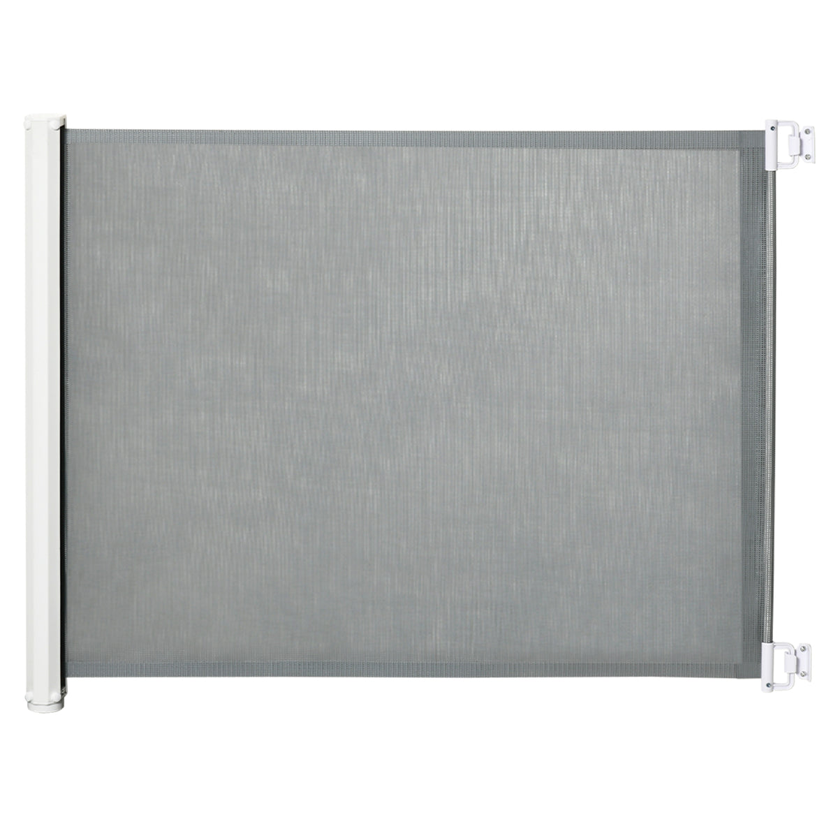 Retractable Pet Safety Gate, Folding Dog Barrier, Grey