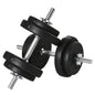20KG Adjustable Weights Dumbbells Set, Dumbbell Hand Weights for Home Office Gym Body Fitness Lifting Training, Black