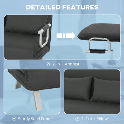 Two-Seater Click-Clack Sofa Bed