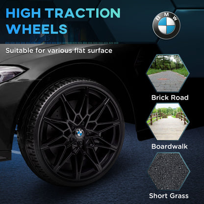 12V BMW Licensed Kids Car, with Easy Transport, Remote Control, Suspension, Music, Horn, LED Lights