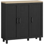 Sideboard Buffet Cabinet, Kitchen Storage Cabinet with 3 Doors and Adjustable Shelves for Living Room, Kitchen, Black