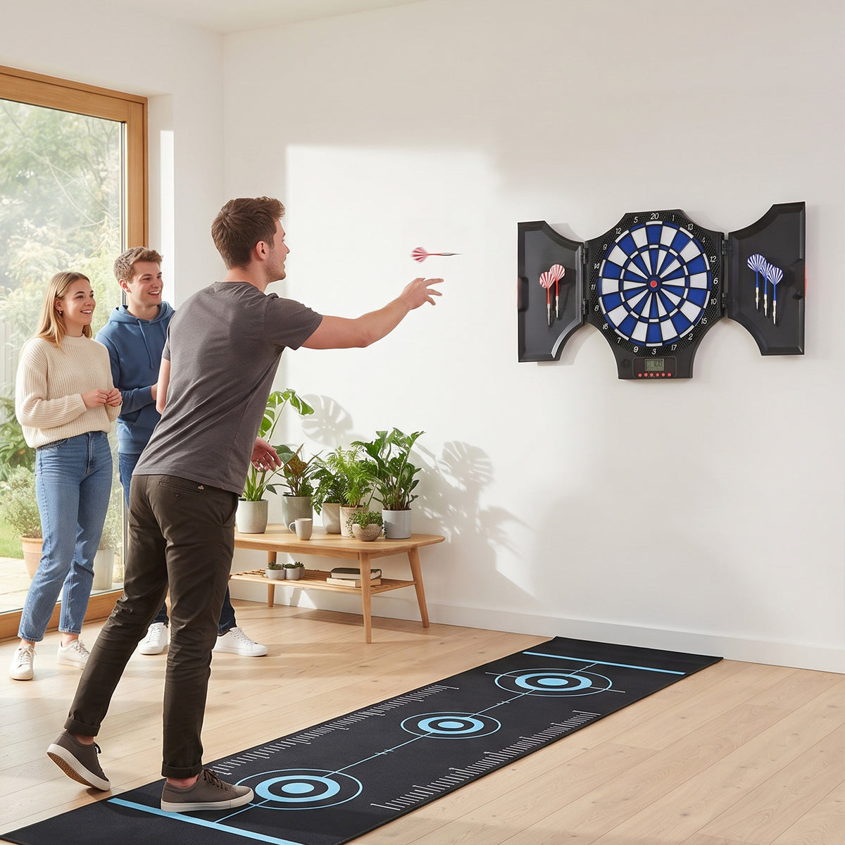Electronic Dartboard Set, with 31 Games, for Eight Players