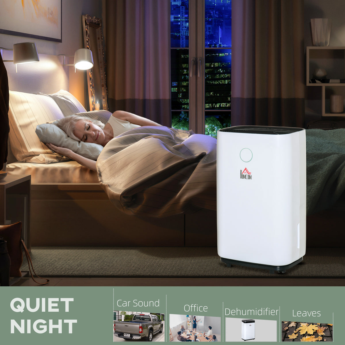 16L/Day Portable Dehumidifier for Home, with LED Screen, Sleep Mode, 24H Timer, Electric Air Dehumidifier for Damp Laundry Bedroom Basement