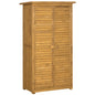 Wooden Garden Storage Shed with Shelves, Outdoor Tool Cabinet with Asphalt Roof for Patio Organisation, 87cm x 47cm x 160cm