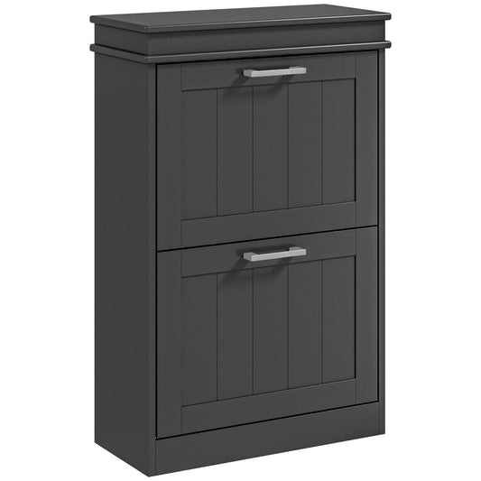 Two-Drawer Minimalistic 10-Shoe Cabinet