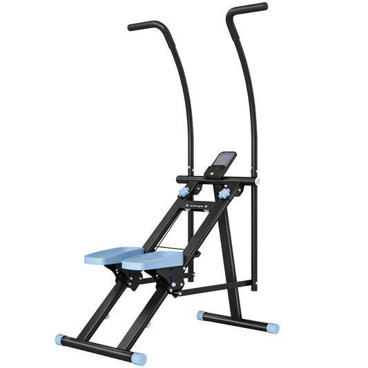 Stair Stepper for Home Gym Exercise, Vertical Climber Machine with LCD Monitor & Adjustable Pedals for Workout