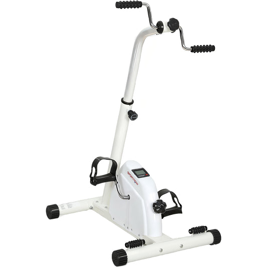 Seated Pedal Exerciser with Dual Massage and Adjustable Height