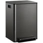 60L Dual Compartment Stainless Steel Bin, with Deodoriser Holders - Black